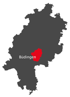 Landkarte - Kreis Büdingen