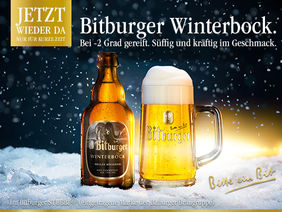 Winterbock von Bitburger zur kalten Jahreszeit genießen. [Foto: Bitburger]