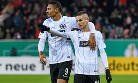 Sebastien Haller (links) und Mijat Gacinovic erzielten die beiden Treffer für die Eintracht. Foto:Getty Images