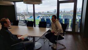 FSV-Cheftrainer Tim Görner im großen Doppelseiten-Interview. Foto: Heimstadt