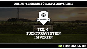 Suchtprävention im Verein - ein Online-Seminar des DFB. [Foto: DFB]