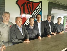 Das Vorstandsteam des TSV Steinbach Haiger (v.l.): Maik Six, Roland Kring, Jörg Engel, Arne Wohlfarth, Germut Franz und Andreas Engel. Foto: Verein