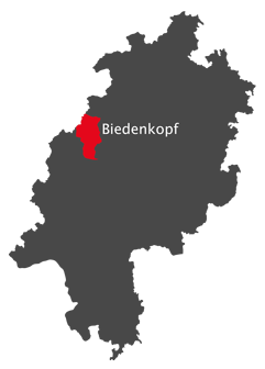 Landkarte - Kreis Biedenkopf
