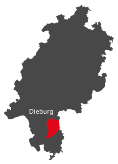 Landkarte - Kreis Dieburg