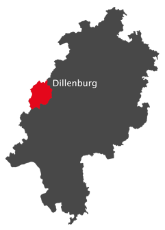 Landkarte - Kreis Dillenburg