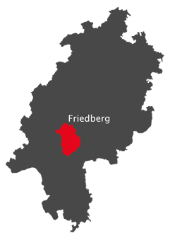 Landkarte - Kreis Friedberg