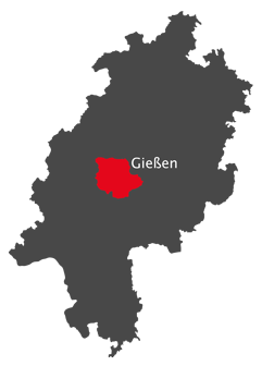 Landkarte - Kreis Gießen