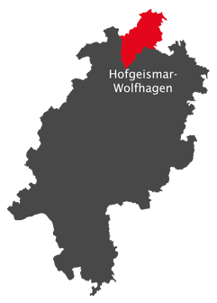 Landkarte - Kreis Hofgeismar Wolfhagen