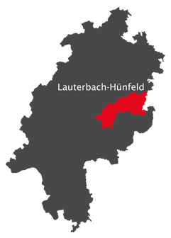 Landkarte - Kreis Lauterbach/Hünfeld