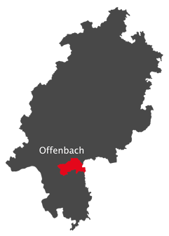 Landkarte - Kreis Offenbach
