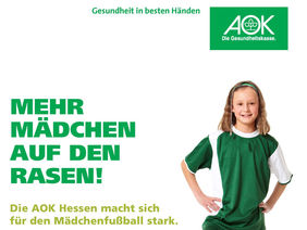 AOK Hessen unterstützt den Mädchenfußball