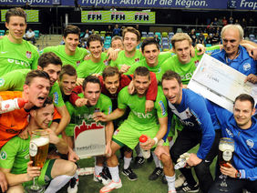 Glückliche Gewinner des frankfurtcup 2013, Foto: Hartenfelser/a2bildagentur