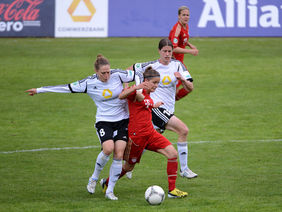 2012/13 unterlag der FFC den Bayern zweimal, Foto: Hartenfelser/A2