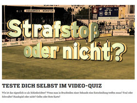 Das Schiri-Video-Quiz auf FUSSBALL.DE