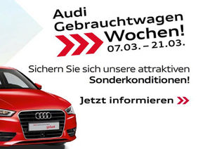 Gebrauchtwagen Wochen im Audi Zentrum Frankfurt. Foto: Audi