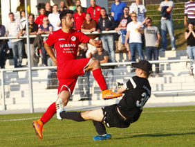 Varol Akgöz markierte beim 3:1-Sieg im LOTTO-Hessenliga-Spiel gegen die Spvgg. Oberrad alle drei Tore. Foto: A2/Hartenfelser