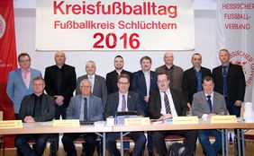 Der alte und neue Kreisfußballausschuss.