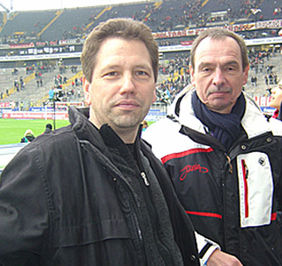Tauschten Erfahrungen aus: Jörg Gernhardt (links) und Thomas Becker. Foto: privat