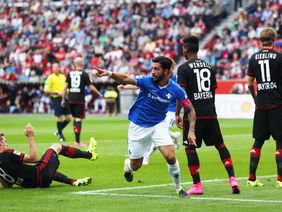 Darmstadts Kapitän Aytac Sulu bejubelt seinen entscheidenden Treffer gegen Bayer Leverkusen. Foto: getty images