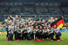 Erstes Olympia-Gold in der Geschichte des Deutschen Frauenfußballs [Foto: getty images]