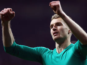 War mit einem gehaltenenen Elfmeter in der Nachspielzeit Frankfurts Matchwinner: Torwart Lukas Hradecky. Foto: Getty Images