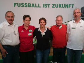 Das HFV-Team bei der Fachtagung: Claus Menke, Ellen Berhöfer, Stephanie Nöthen, Peter Walz und Rainer Sandrock (v.l.).