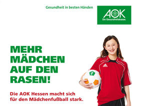 AOK Hessen setzt sich für den Mädchenfußball ein