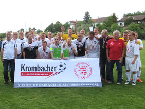 Pokalsiegerjubel der SG Guxhagen/Ellenberg