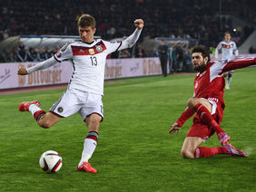 Thomas Müller will gegen Polen wieder seine Treffsicherheit unter Beweis stellen. Foto: getty images