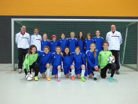 Die hessische Auswahl der U12-Juniorinnen.